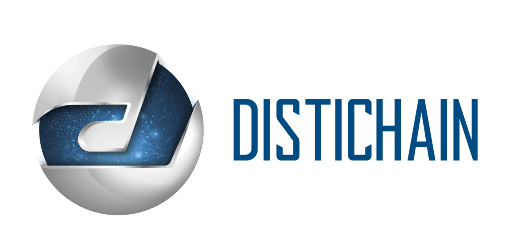 Distichain logo blue